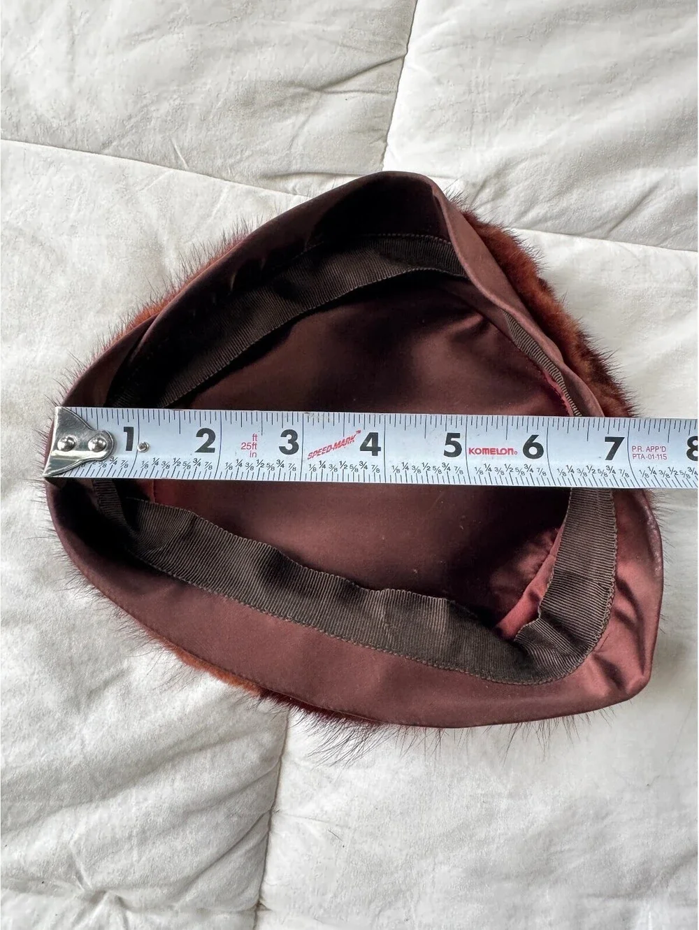 Vintage 1960s Mink Fur & Satin Pillbox Hat